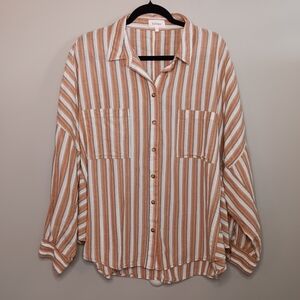 Bohme oversized striped Button-Up Shirt